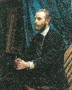 viggo johansen i sit atelier Michael Ancher